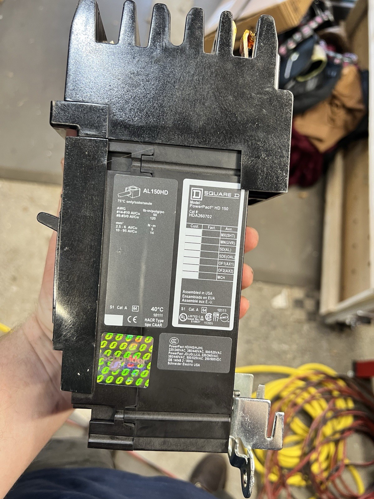 Square D HDA260702 70A 600V Circuit Breaker