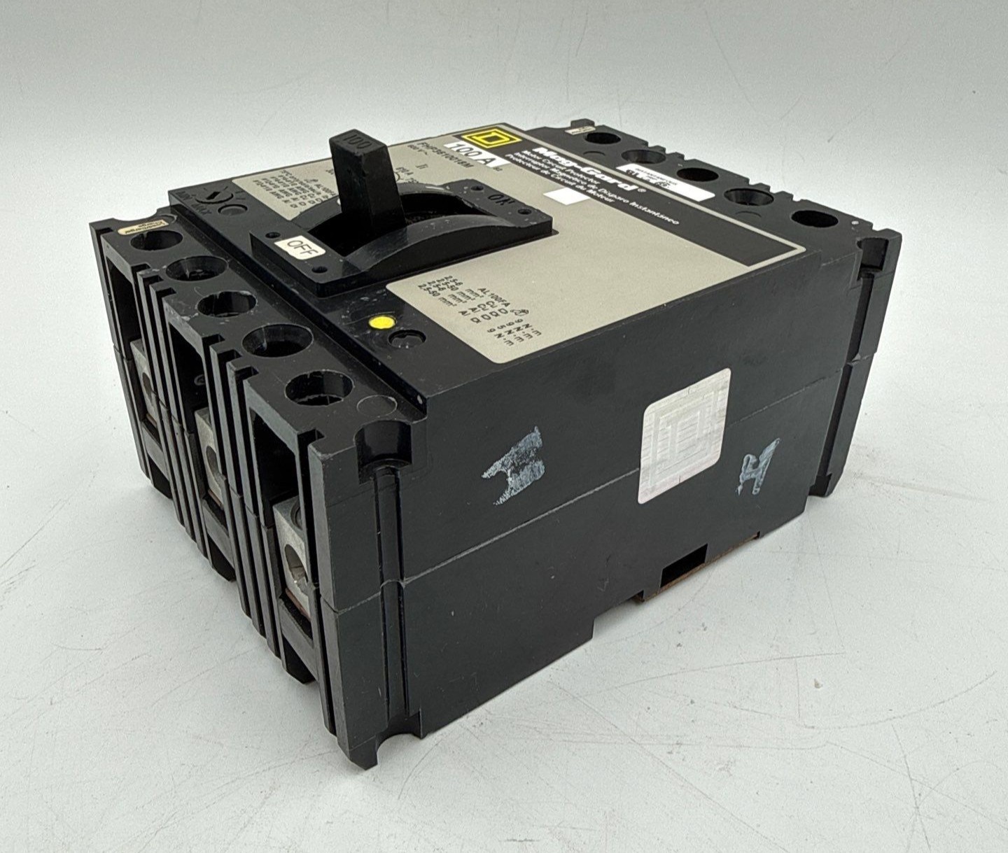 Square D FHP3610018M Motor Circuit Protector Breaker 100A 600V 3P 100 Amp 3 Pole