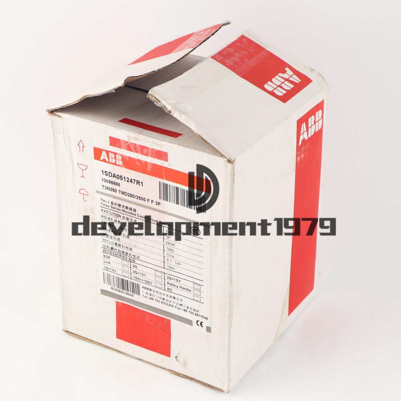 1PCS New ABB TMAX T3N250 TMD250/2500 FF 3P 250A 1SDA051247R1 Circuit Breaker