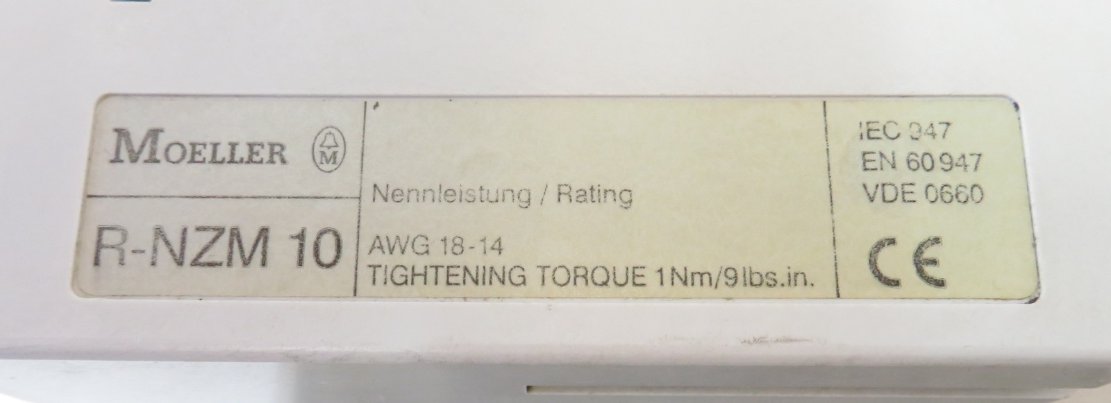 Klöckner Moeller NZM10-630N Circuit Breaker 630A Remote Drive R-NZM10 + U-NZM10