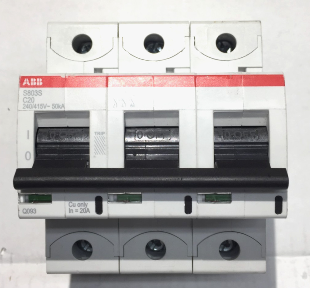 ABB S8035 C-20 3-Pole High Performance Circuit Breaker 40A 50kA 240/415V (KK)