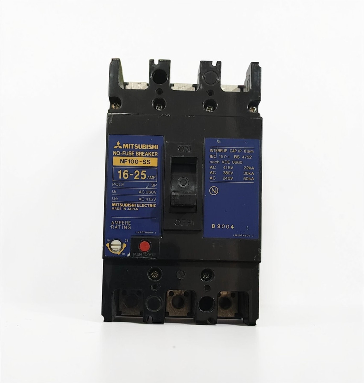 MITSUBISHI NF100-SS CIRCUIT BREAKER 25A 220VAC 50KA FREE FAST SHIPPING