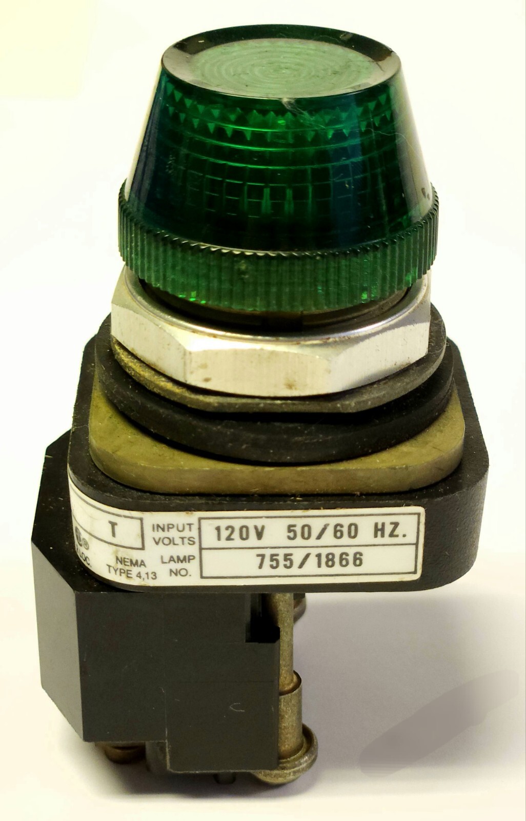 ALLEN BRADLEY 800T P16G 120 VAC Green Lens Indicating Pilot Light