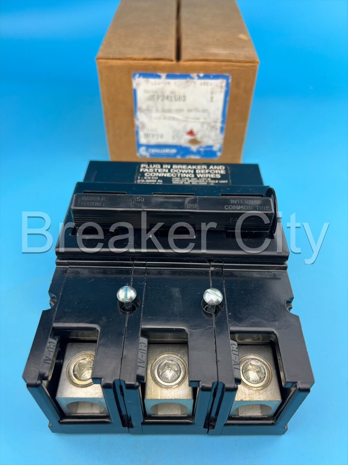 Challenger 150 Amp 3 Pole Type QFP24 Circuit Breaker GTE Sylvania 240V 150A *NEW