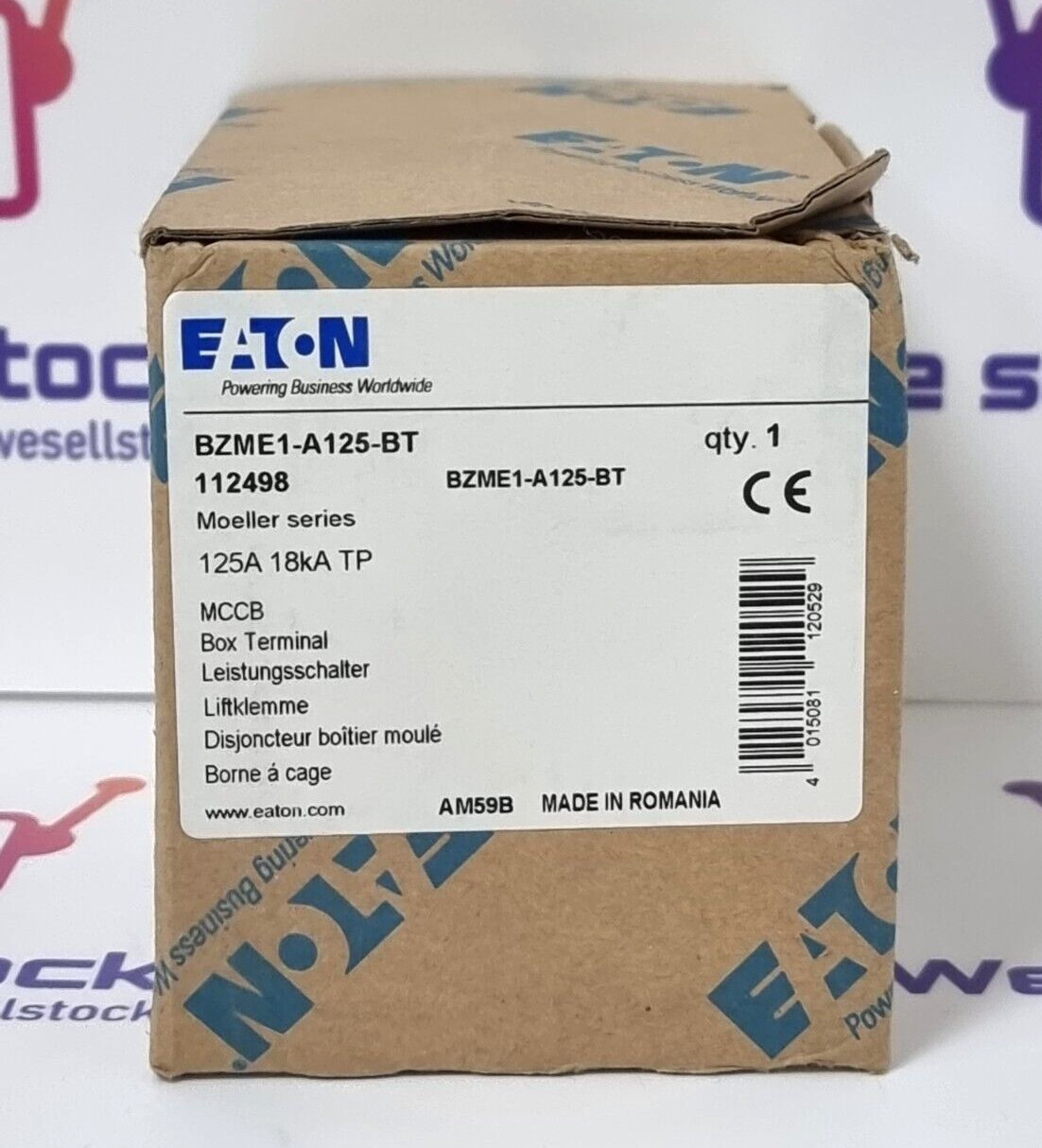 EATON BZME1-A125-BT Circuit Breaker 125A 112498