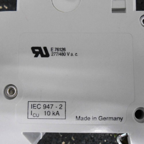 ABB S271 KS5A, 277-480 Volts Ac, 5 Amp, Din Rail Circuit Breaker