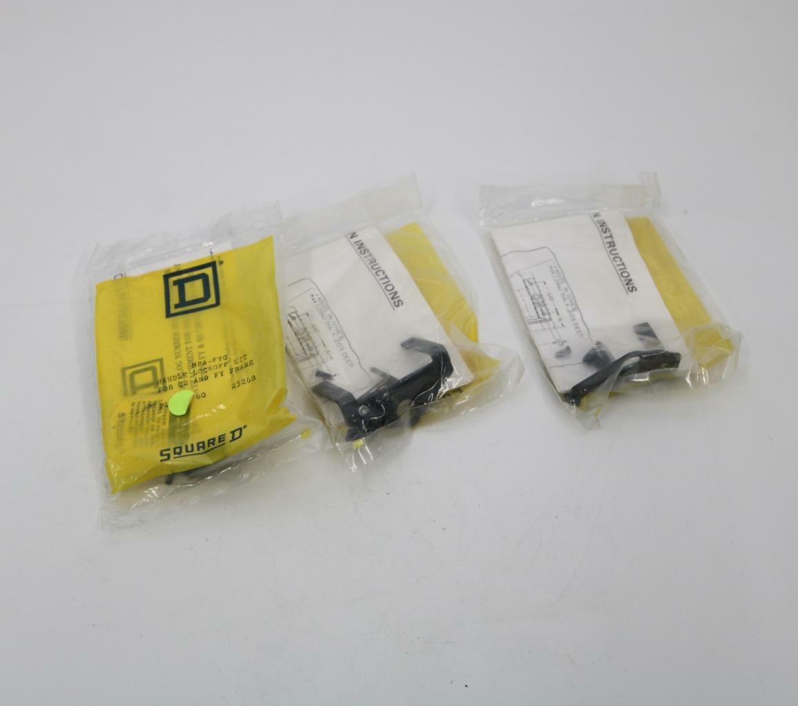 Square D HPA-FYQ Lot of 3 Handle Lockoff Kit