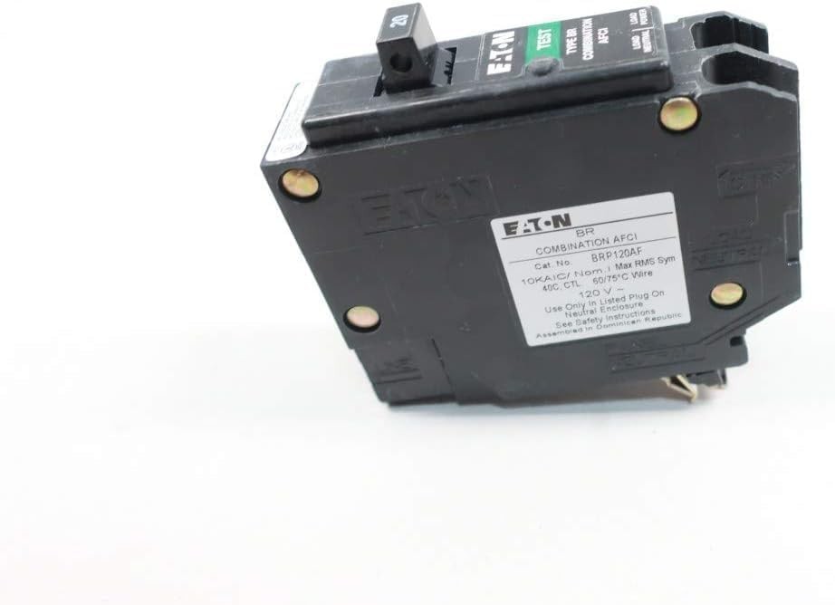 20 amps Combination AFCI Single Pole Circuit Breaker, Black