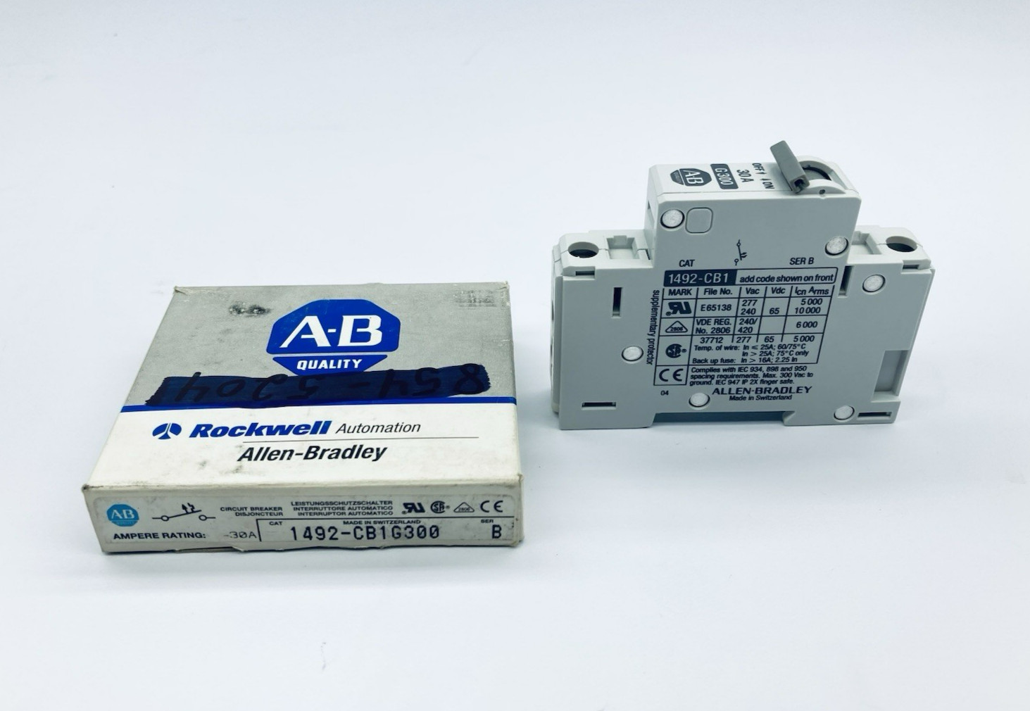 ALLEN BRADLEY 1492-CB1G300 Circuit Breaker/ Manual Motor Controller Ser B 30A
