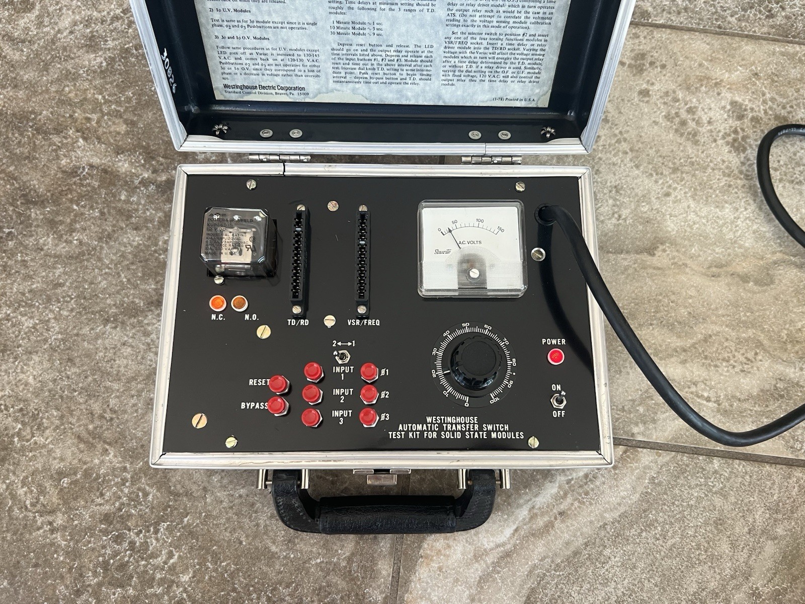 Westinghouse Automatic Transfer Switch Test Kit For Solid State Modules Used