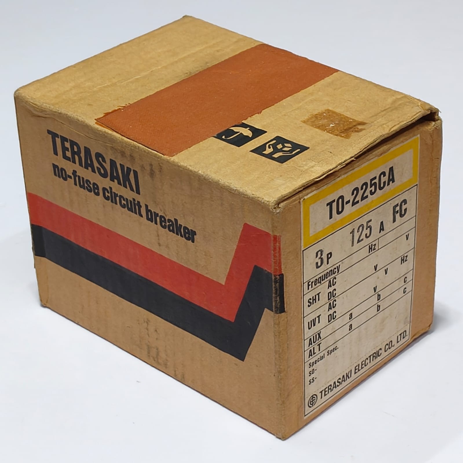 NEW BOX TERASAKI T0-225CA 3 Pole 125 AMP Circuit Breaker AC500V DC250V TO-225CA