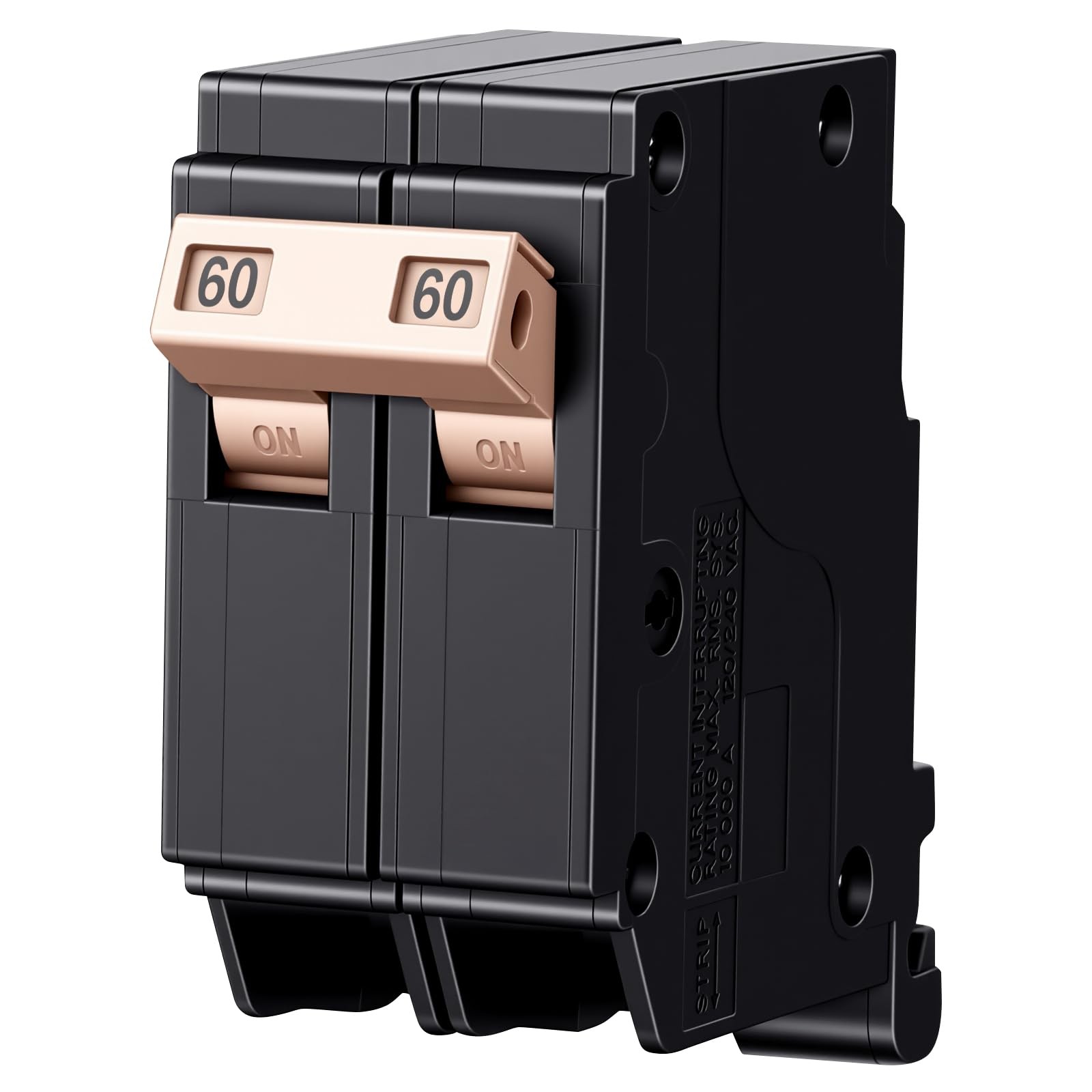 60Amp 2-Pole 3/4″ Plug-in Circuit Breaker – 10kA 120/240V Thermal Magnetic – …