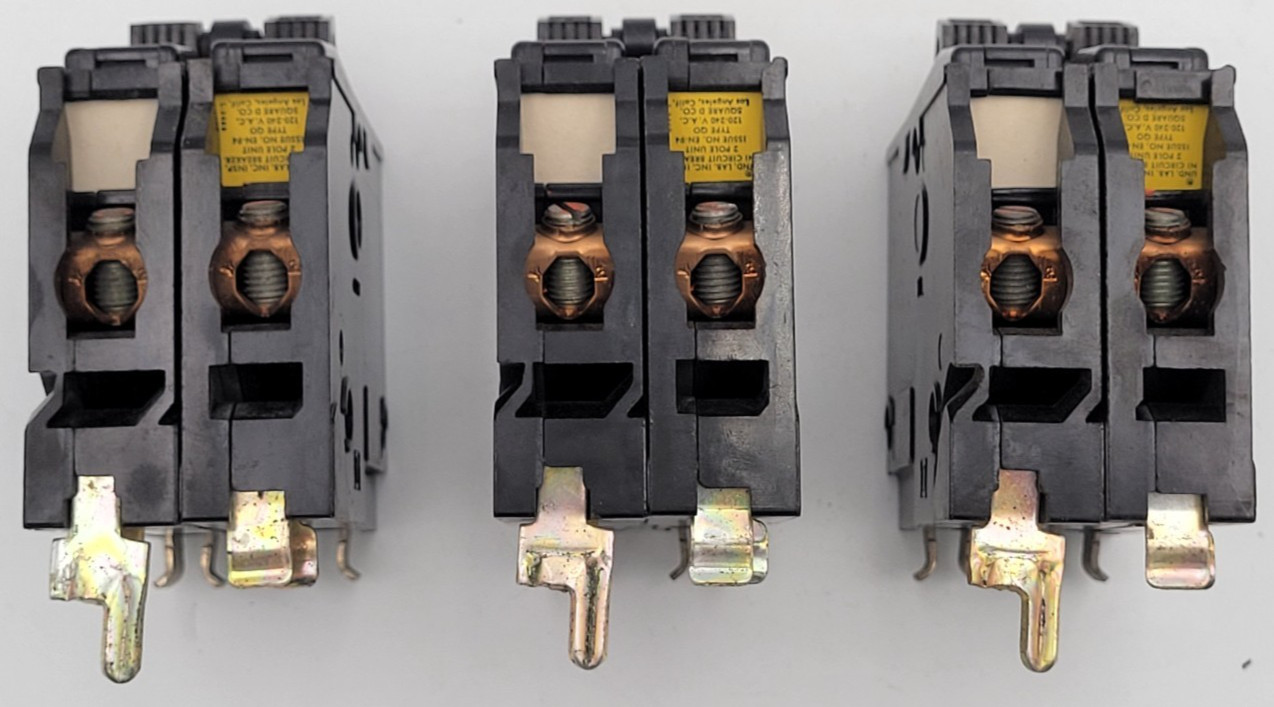 Square D QO240 40 A 2-Pole Long Foot Plug-On 120/240V Circuit Breaker USED