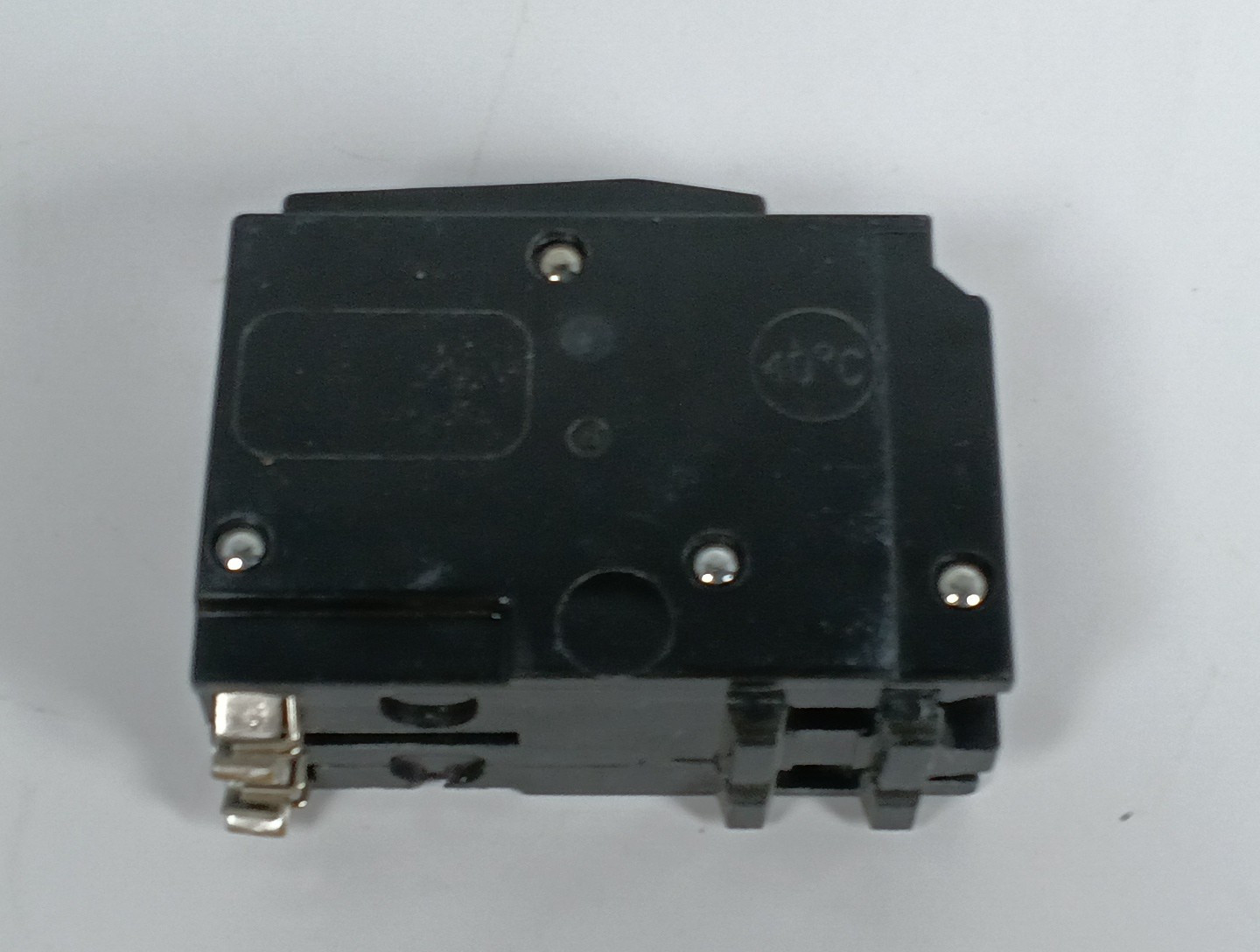 Square D Circuit Breaker 2 Pole 100A 10kA 120/240V Unbranded Pre-Owned Black