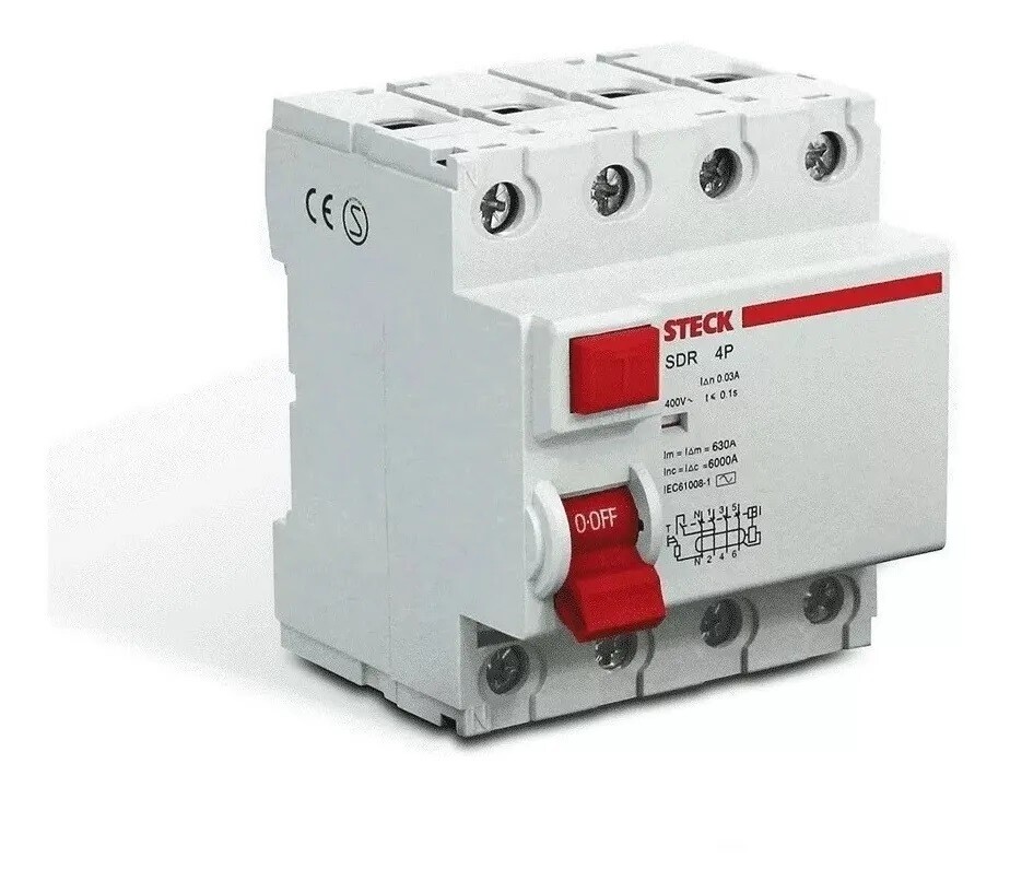 STECK SDR 4P 40 AMP. 4-POLE CIRCUIT BREAKER 230/400 VAC
