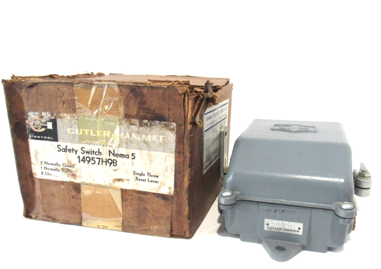 NEW CUTLER HAMMER 14957H9B SAFETY SWITCH