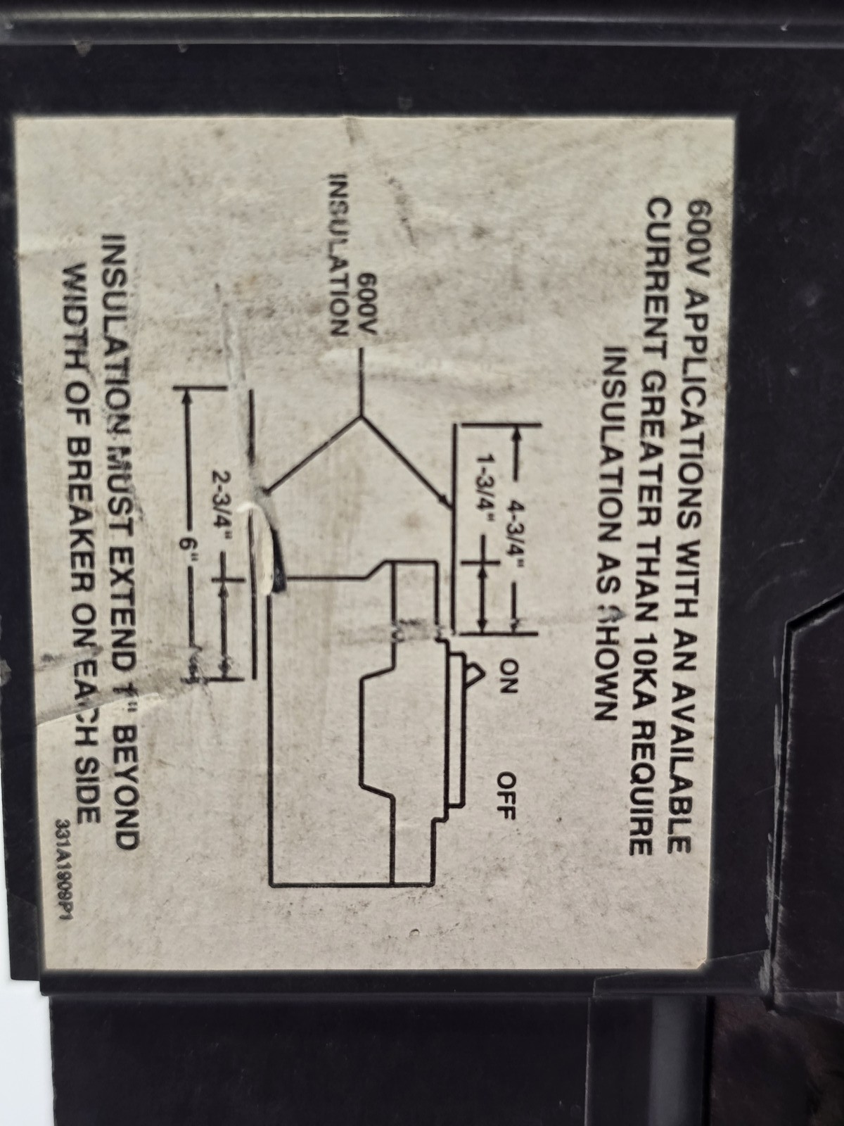 General Electric SELA36AT0060 Bolt On Circuit Breaker 60A 600VAC 3P 25 kA Trip