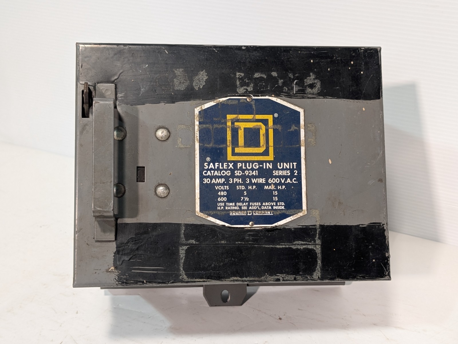 Square D SD-9341 Saflex Bus Plug-In Unit, Series 2, 30A, 3 Phase, 3 Wire, 600VAC