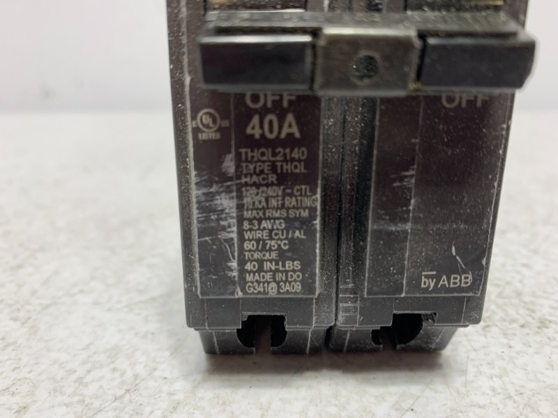 GE THQL2140 Circuit Breaker 40A 120/240V 2-Pole
