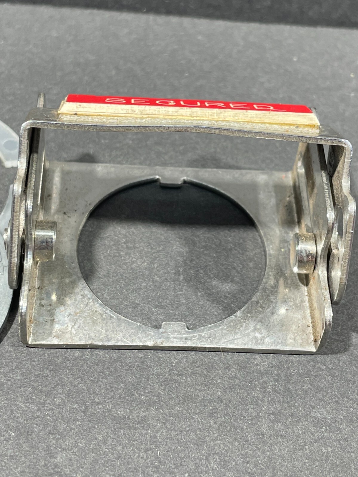 800T N314 Allen Bradley Padlock Attachment, Push Pull, Stainless Steel “SECURED”
