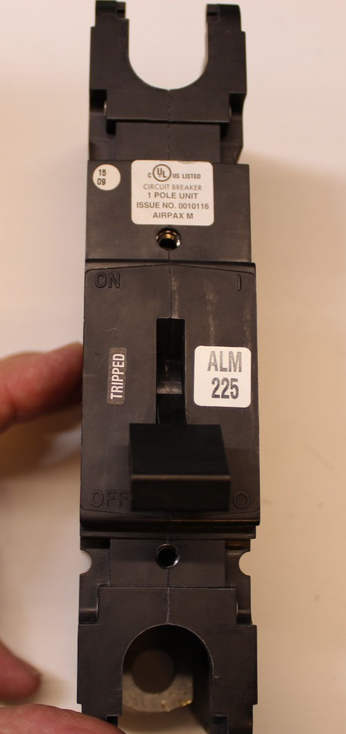 AIRPAX JLM-1-1RLS5-30174-225 1 Pole circuit Breaker 225 Amp