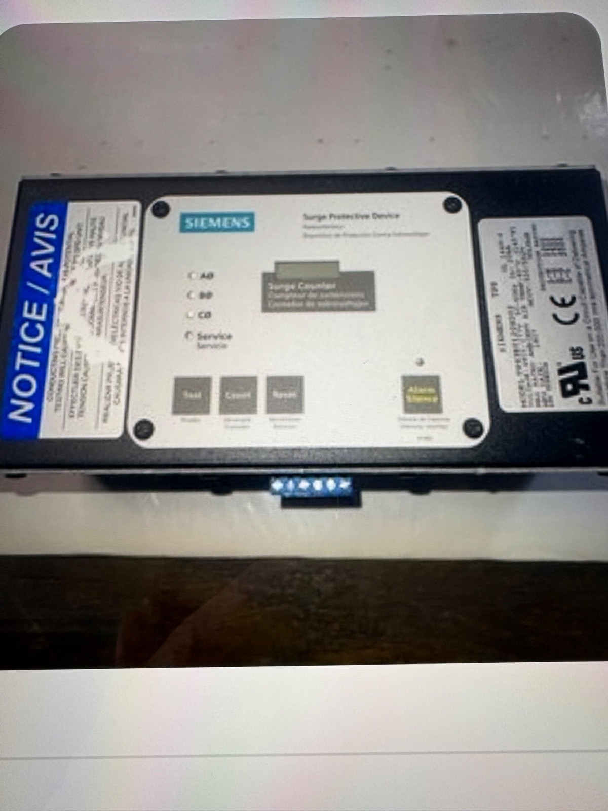 New Siemens TPS Surge Protective Device TPS3E0120X002 480/277V 200KA