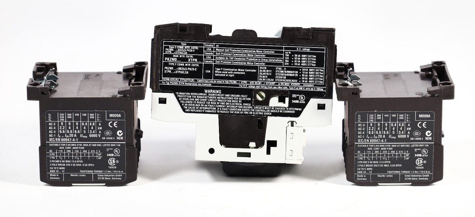 (Bundle of 11) Eaton Breakers and Contactors