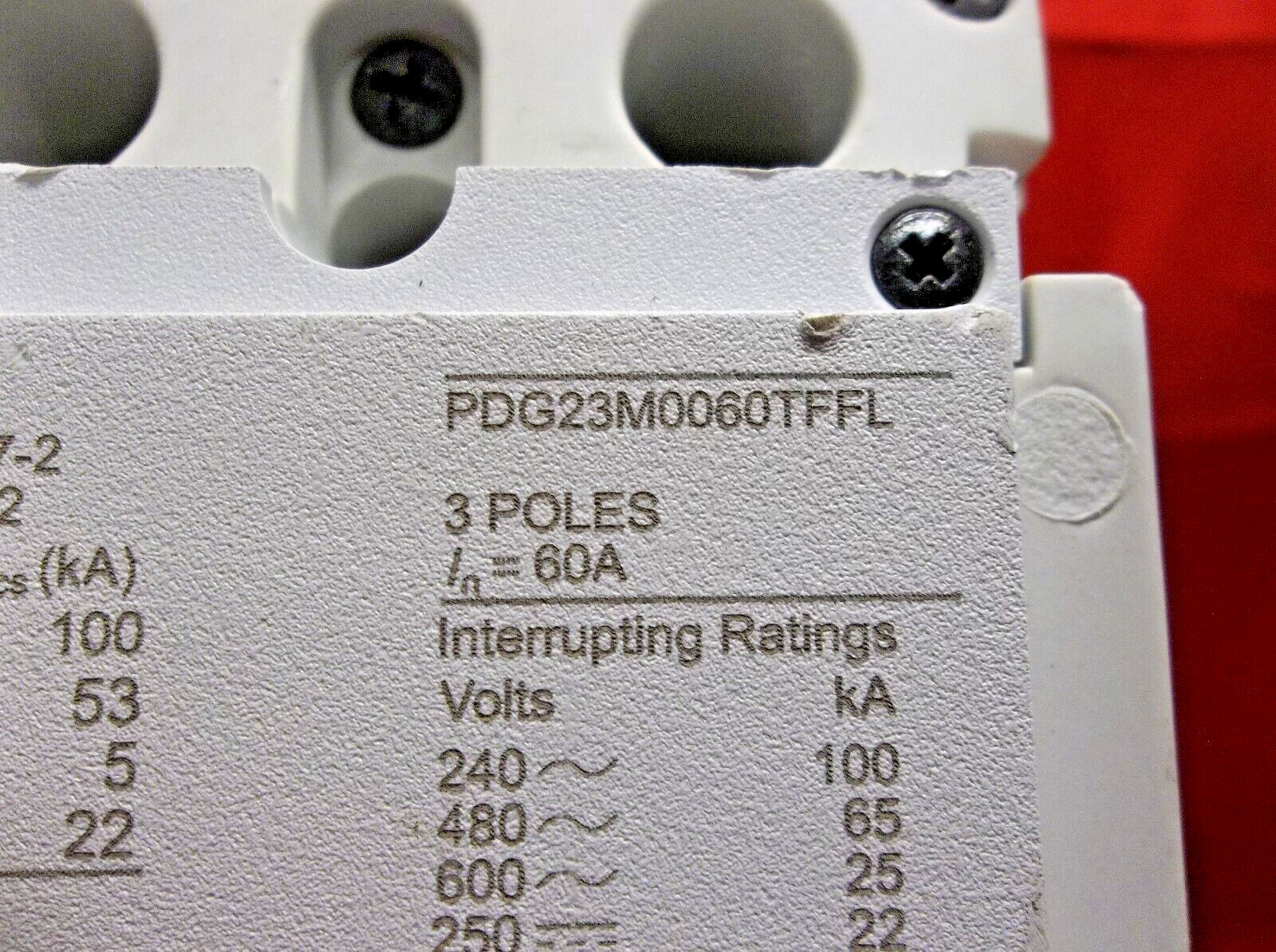 EATON PDG23M0060TFFL circuit breaker 335A7