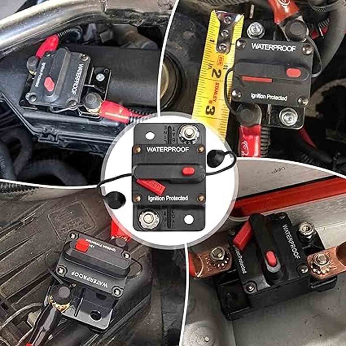 2 Pack of 30-ampere automotive and marine circuit breakers with manual reset US