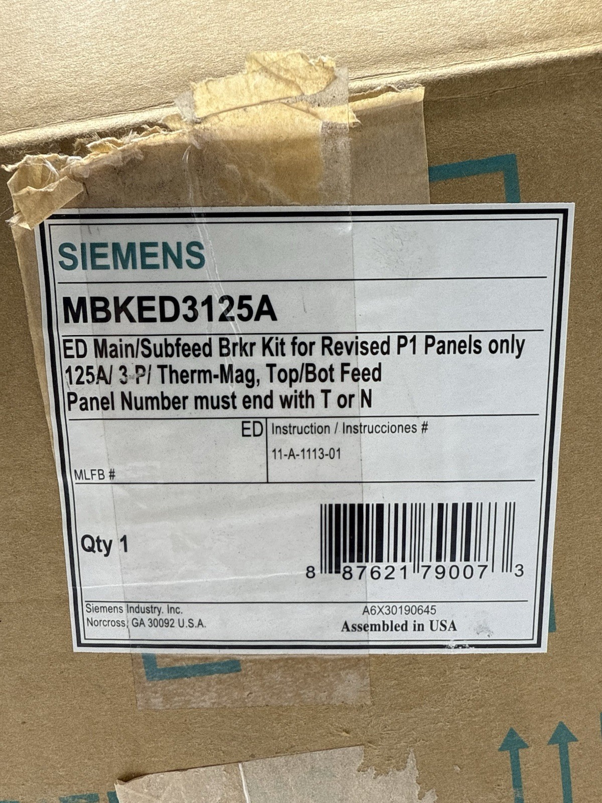 SIEMENS MBKED3125A