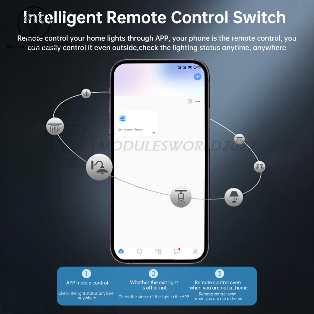 DH-315 Ewelink WiFi Smart Switch Light Control Panel Remote Control Wall Switch
