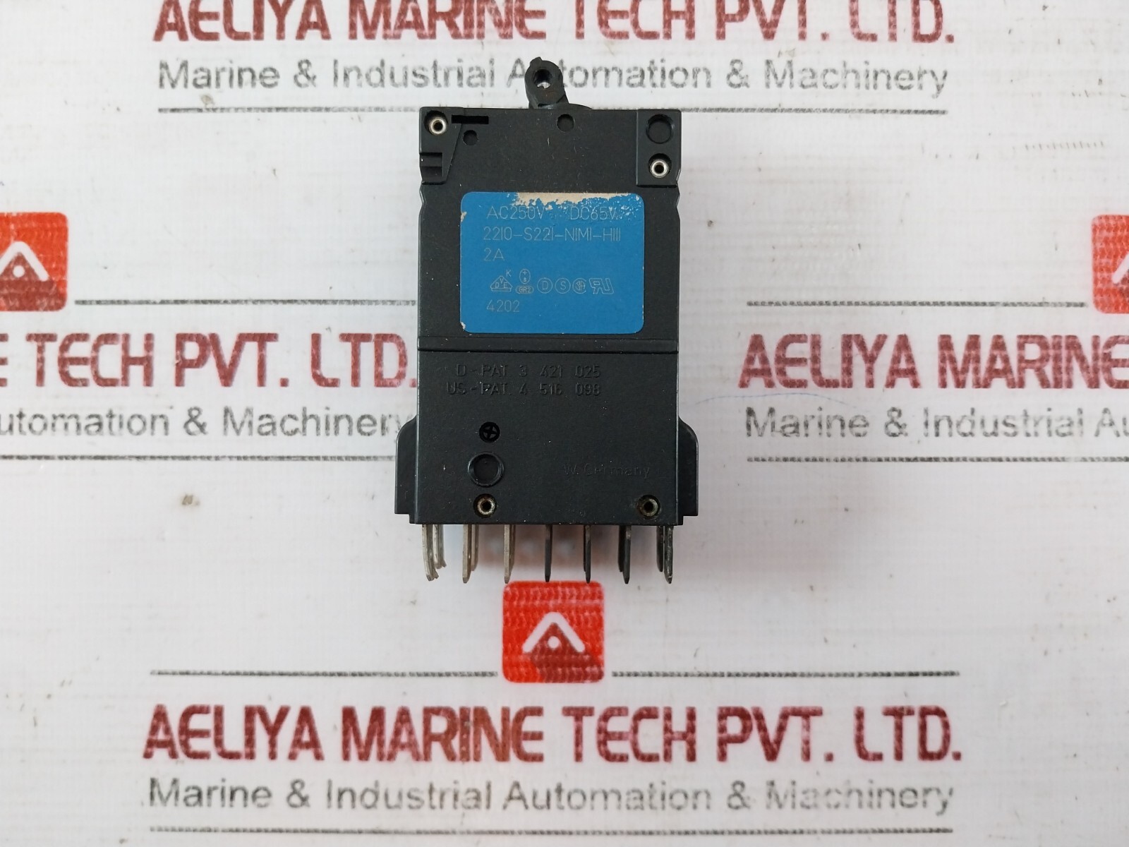 E-T-A 2210-S221-N1M1-H111 Thermal Magnetic Circuit Breaker 2A AC250V DC65V
