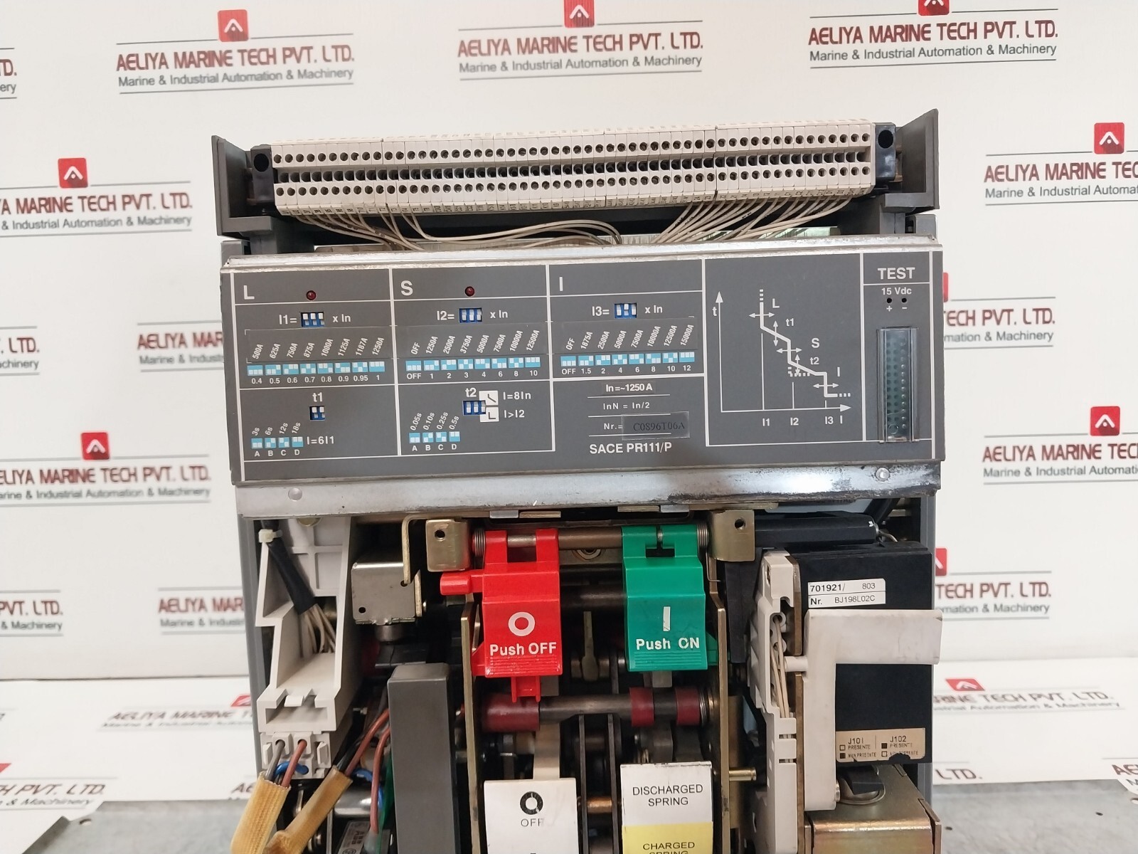 ABB SACE E2N 12 Circuit Breaker 690V 55KA X 1S 110-120V 50-60HZ 1250A