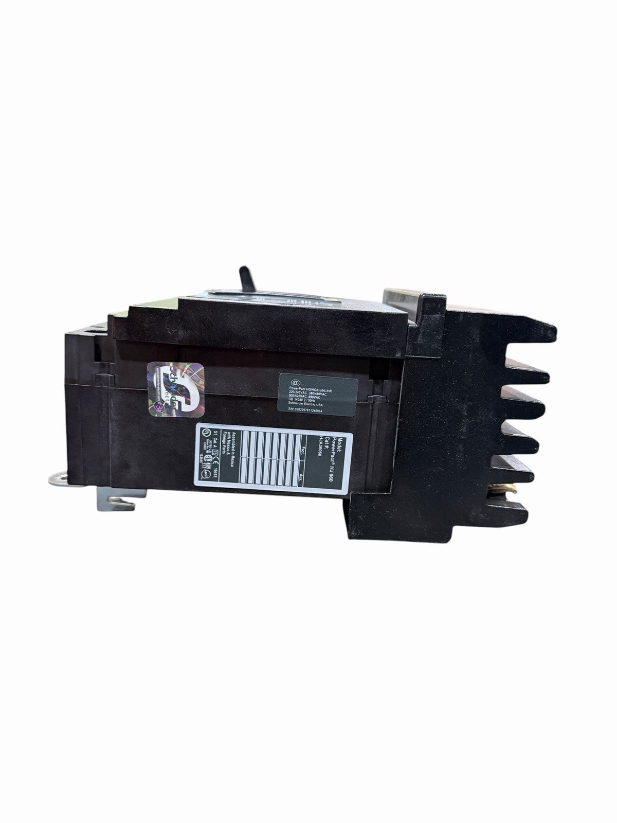 Square D HJA36060 PowerPacT H 60A 3 Pole I-Line Circuit Breaker