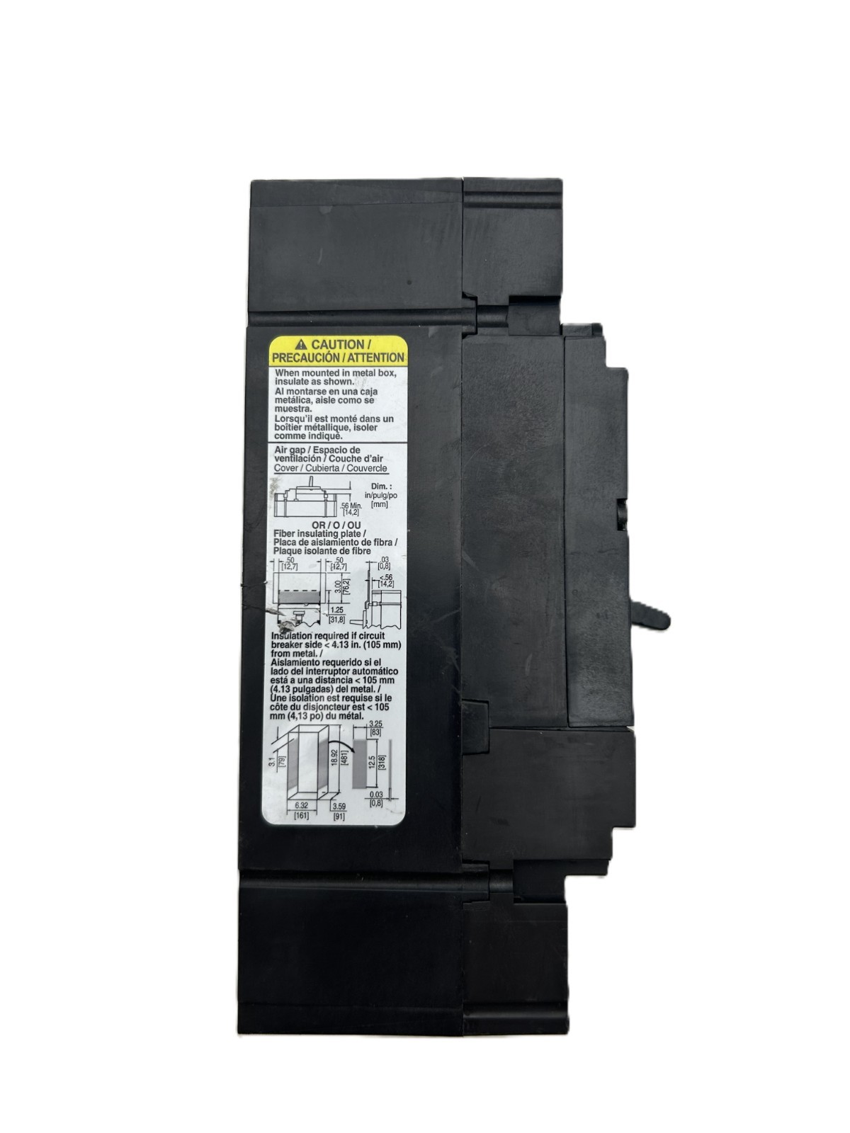 Square D JDL36200 PowerPact Circuit Breaker 200A 3-Pole 600VAC