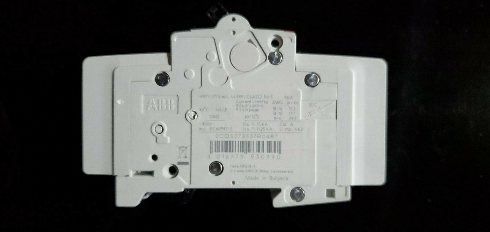 ABB STOTZ-KONTAKT E212323 (SU203M) Miniature Circuit Breaker 3 pole UI489