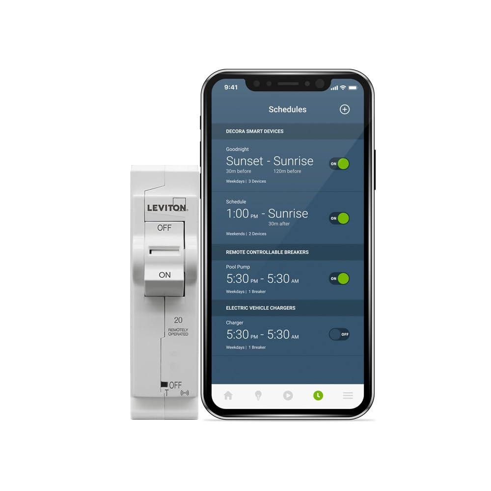 LB120-ST 2Nd Gen Smart Circuit Breaker with Remote Control, Standard, 1-Pole 20