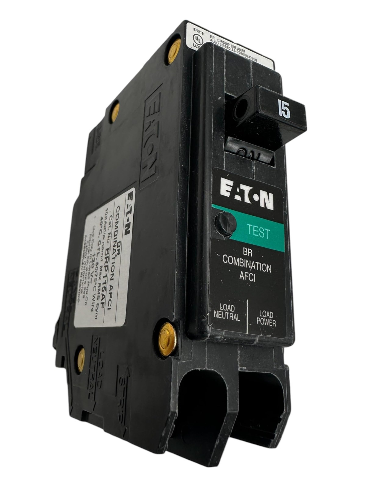 Brp115af Eaton 15 Amps Combination Afci Single Pole Circuit Breaker Black