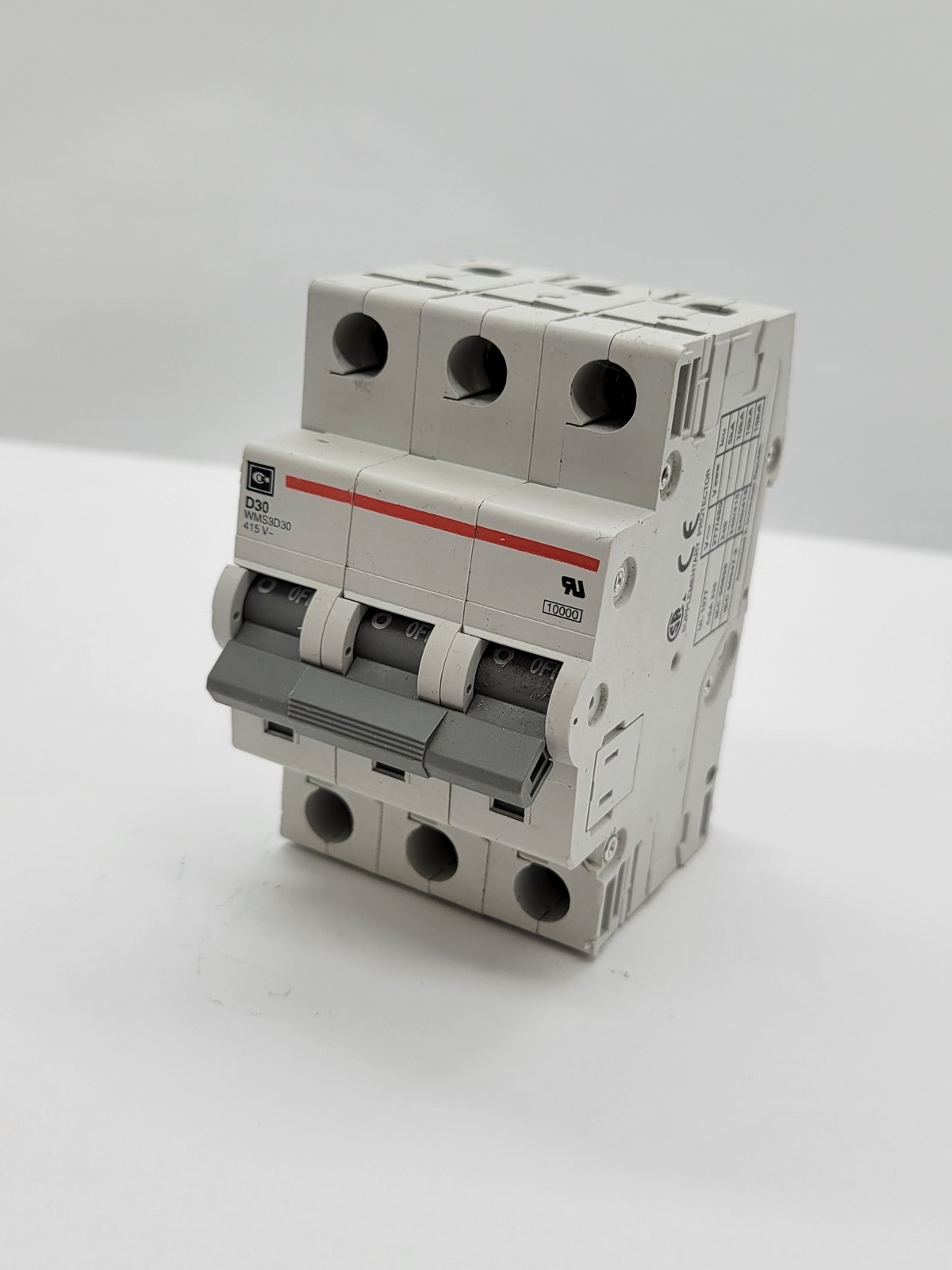 Cutler-Hammer WMS3D30 Miniature Circuit Breaker 30A 3P 415V 10KA D30