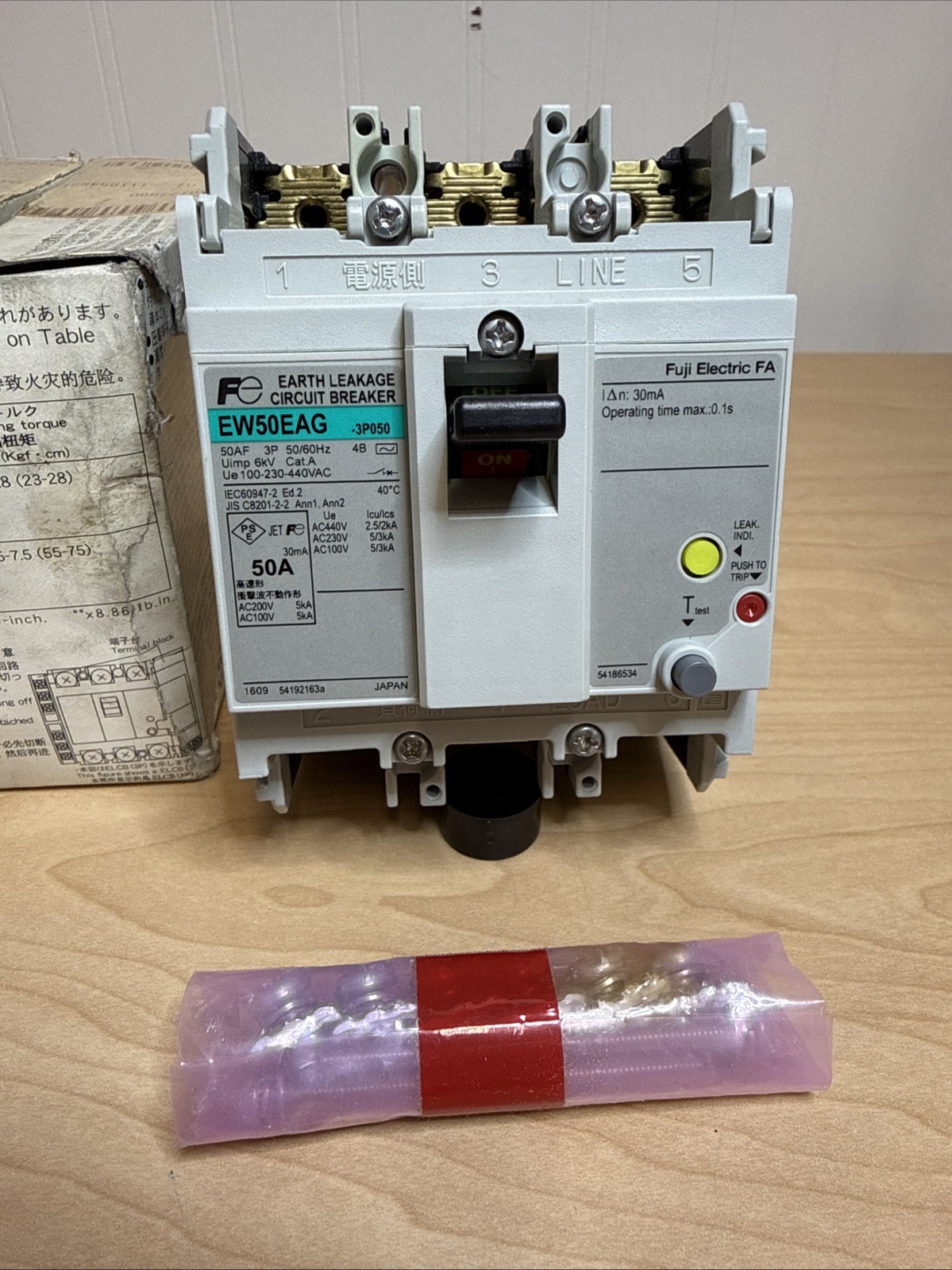 NEW! FUJI Electric EW50EAG 3P050 FA Air Switch Breaker