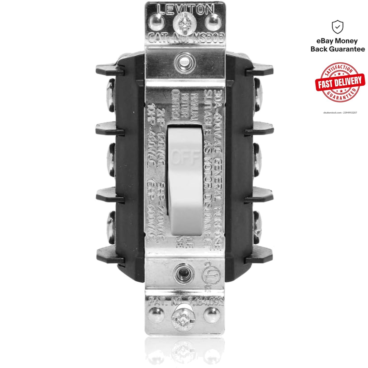 3 Phase AC Manual Controller – 30 Amp Toggle Switch for Secure Equipment Control