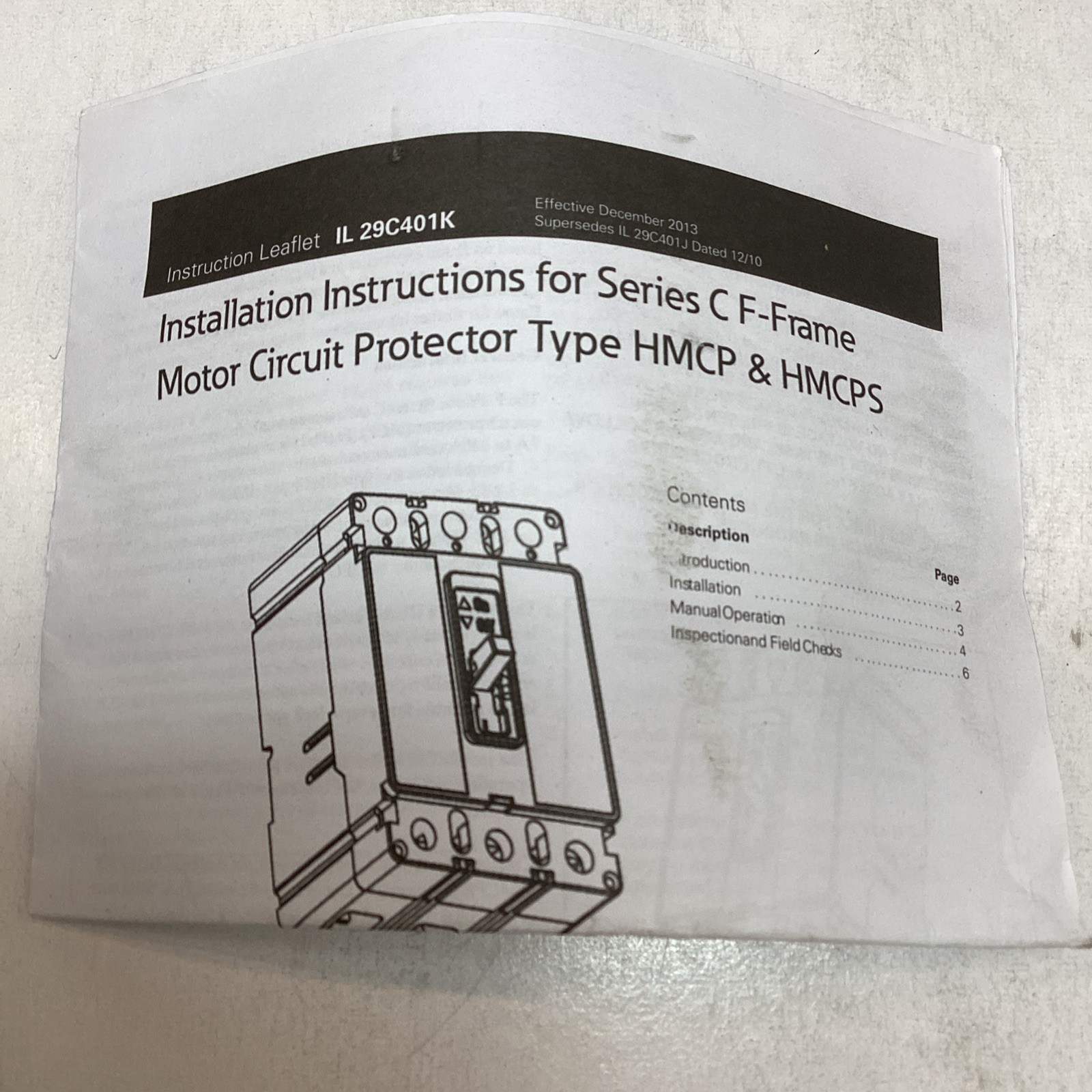 Eaton HMCPS030H1C Molded Case Circuit Breaker Feed Thru 30Amp 3 Pole 600 Vault