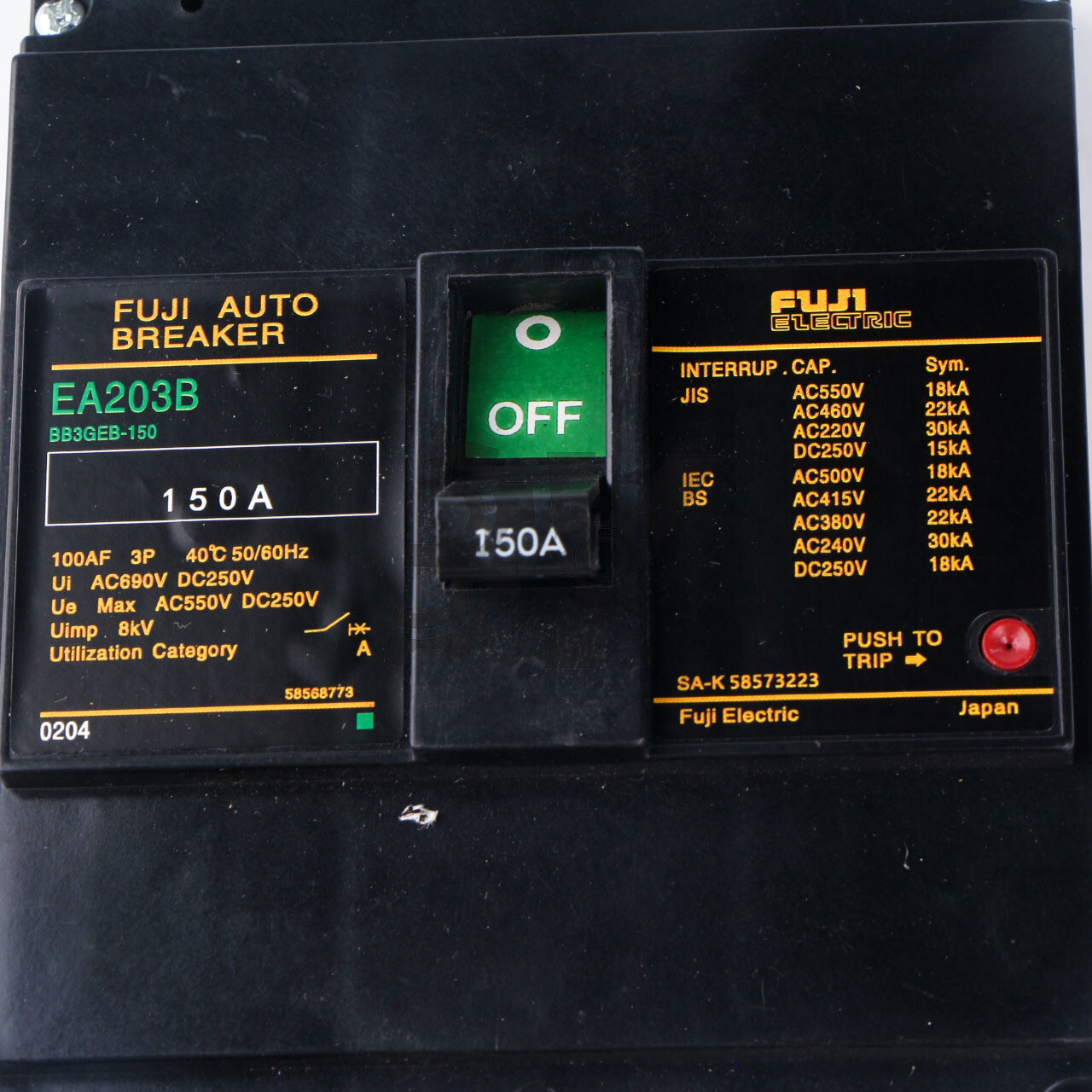 1PCS Fuji Electric EA203B 3P 150A Industrial Automation Auto Circuit Breaker NEW