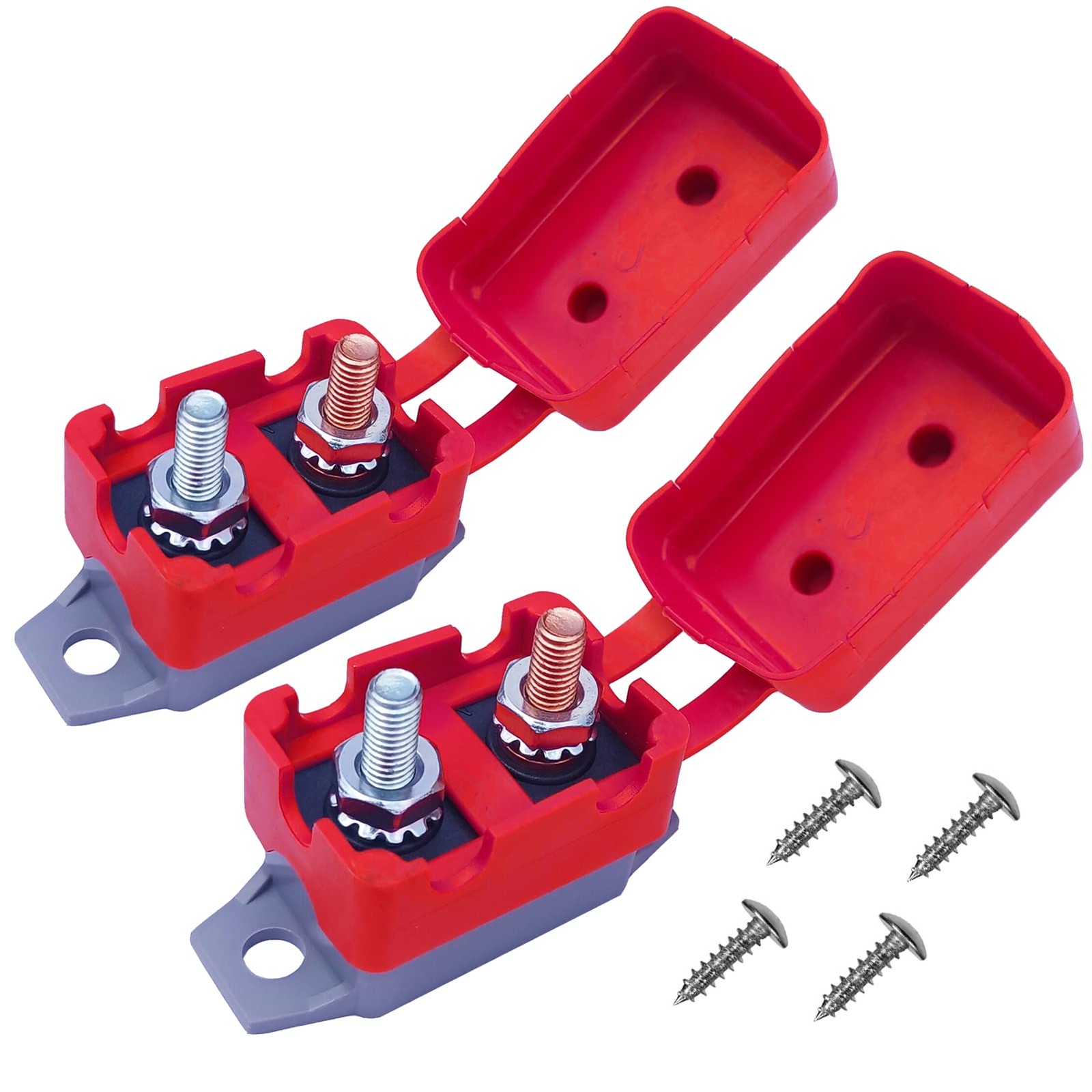Stud Type Circuit Breakers Auto Reset Lengthwise Bracket Waterproof Inline Fu…