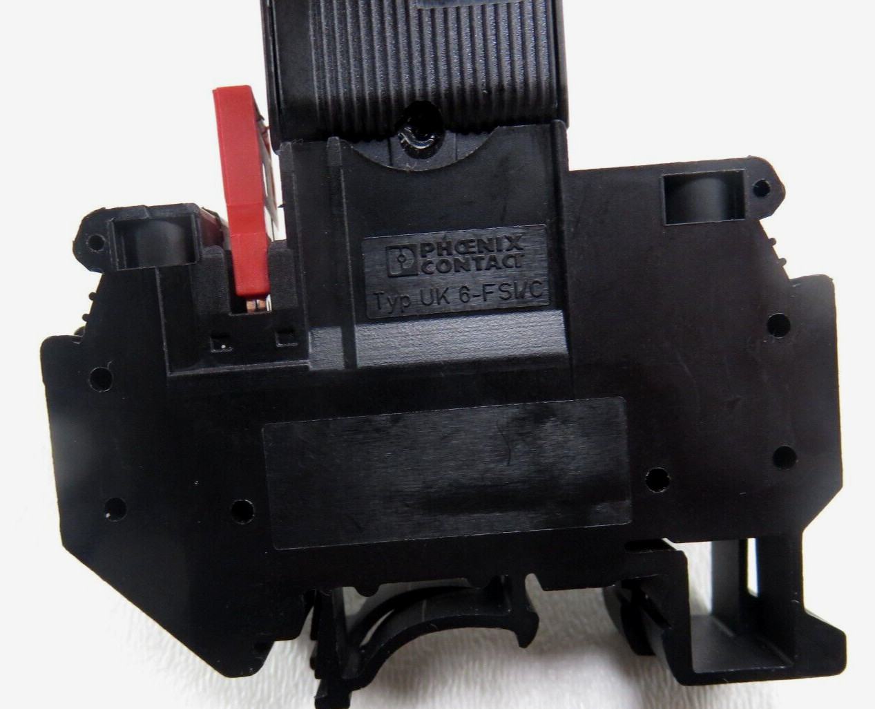 Lot of 2 Phoenix Contact TCP 1.0A Thermal Device Circuit Breaker w/ UK 6-FSI/C