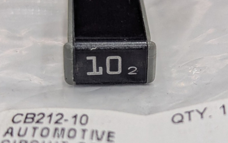 CB212-10 Eaton Bussmann Automotive 10 AMP Mini Circuit Breaker CB212 Series 14V