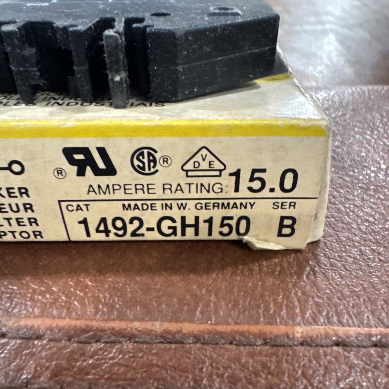 Lot of 3 Allen Bradley Single Pole Circuit Breaker 1492 GH015 GH100 GH150