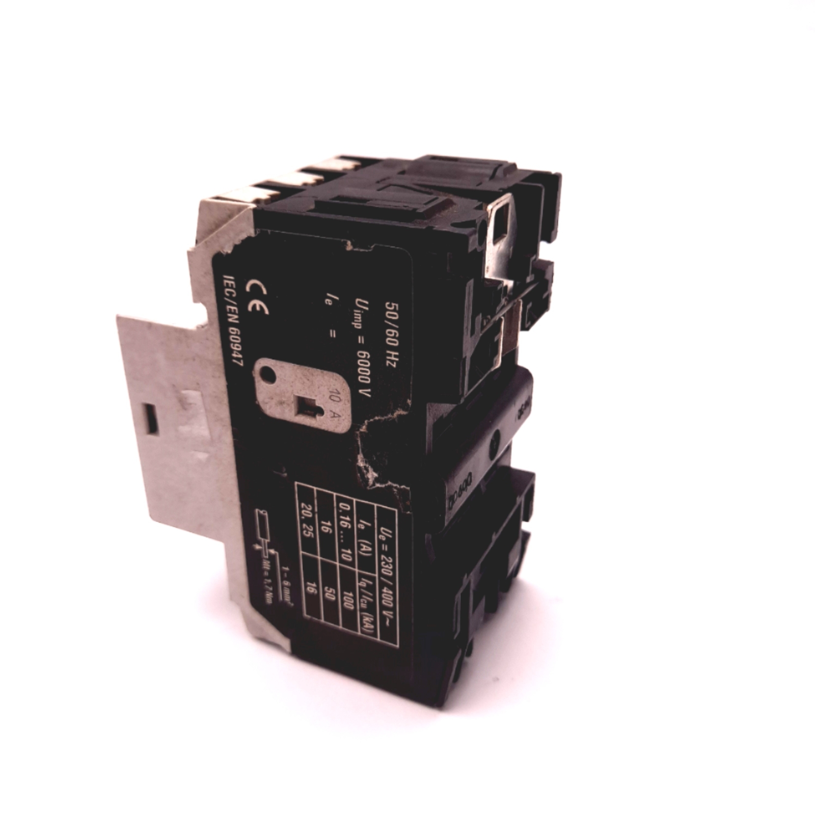 Moeller PKZM0-10 Motor Protective Circuit Breaker 3 Pole 380VAC 250VDC 10A