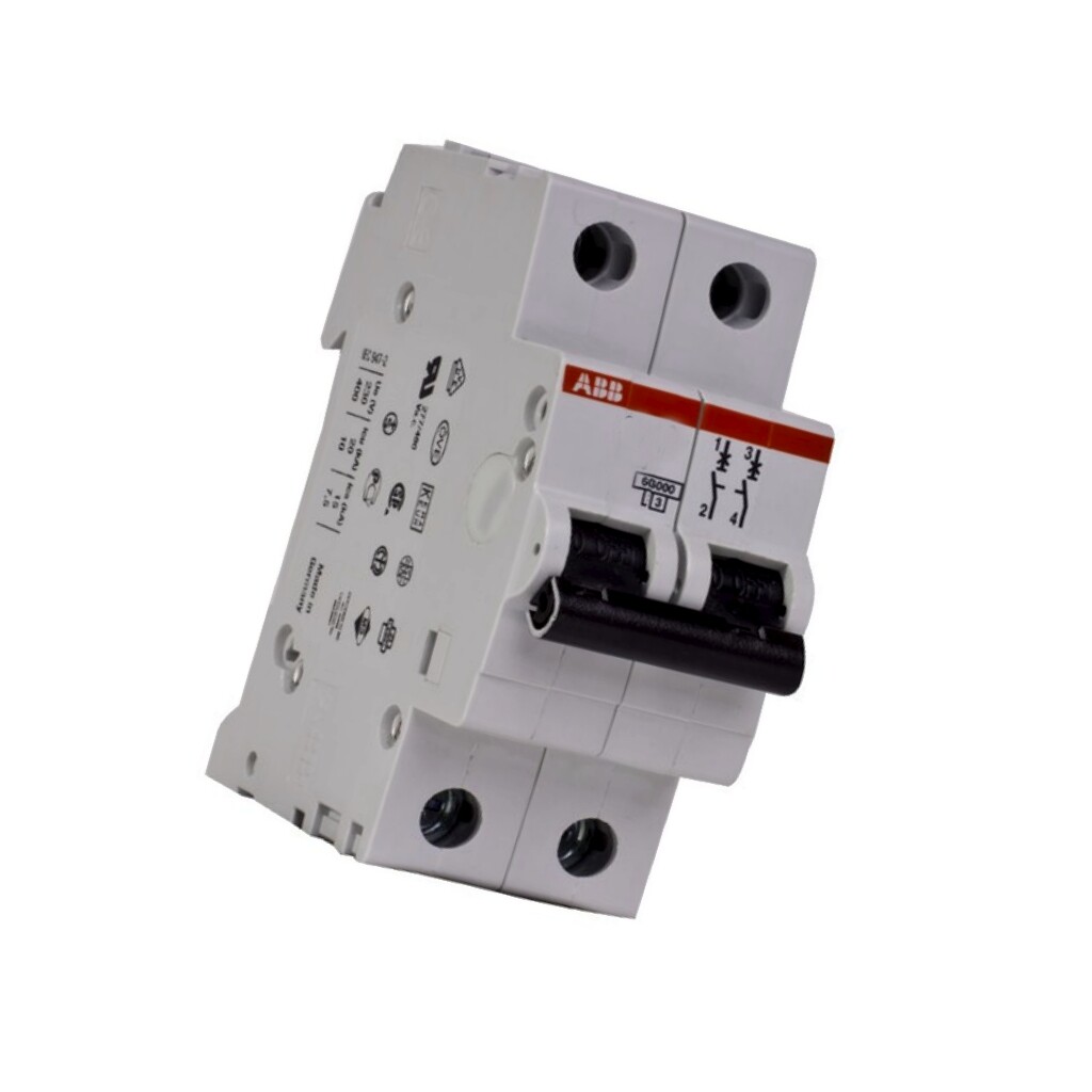 2CDS272001R0064 Overcurrent Switch 400VAC lRated: 6A Pole: 2 DIN Charact: C 1…