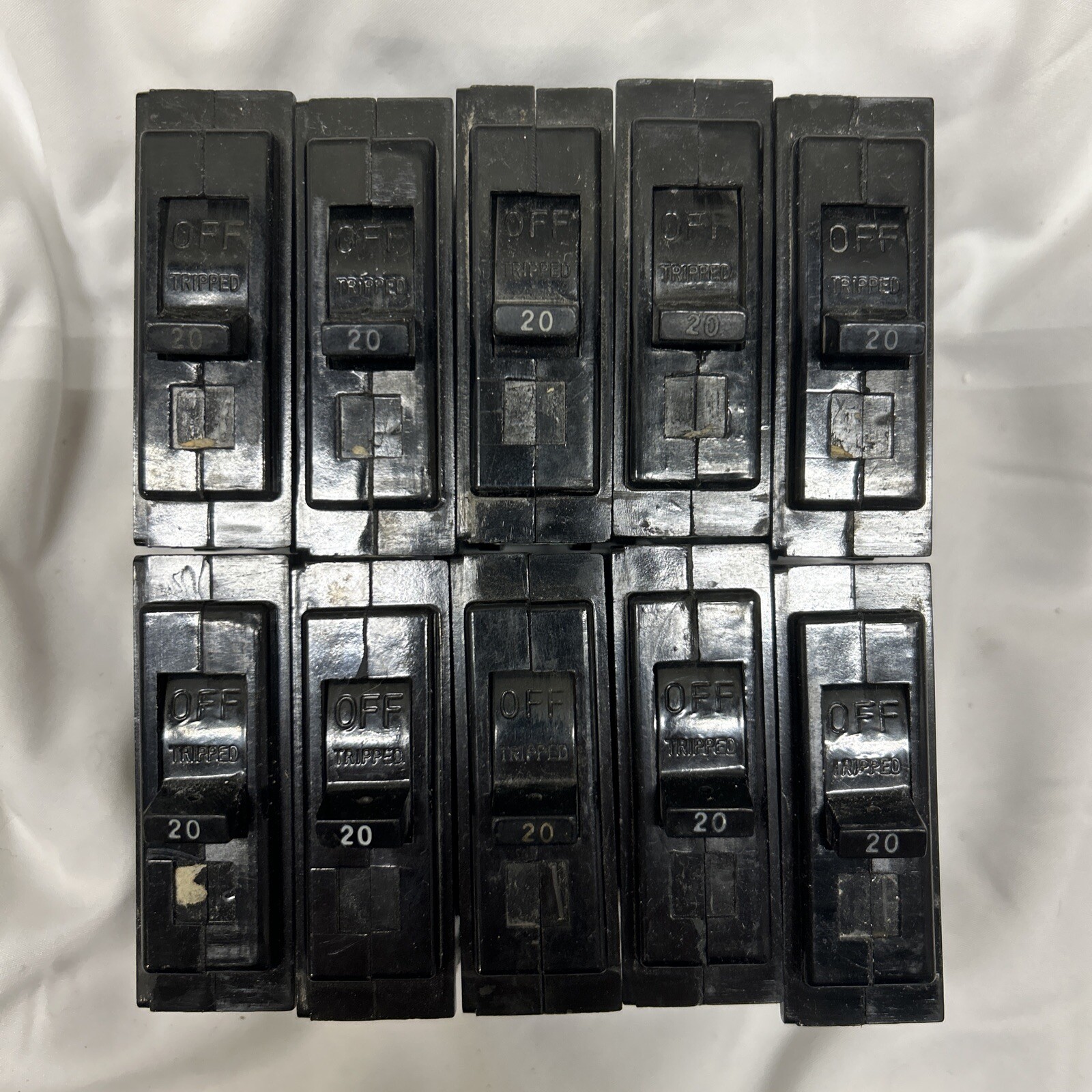 (10-Pack) GE TQL1120 20-Amp 1-Pole TQL-AC Circuit Breaker 20A 1P – Lot of (10)